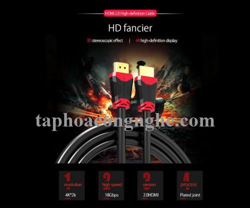 Orico 95218 HD303-30-BK 3m 4k 60mhz Version 2.0 Cáp HDMI 30095218